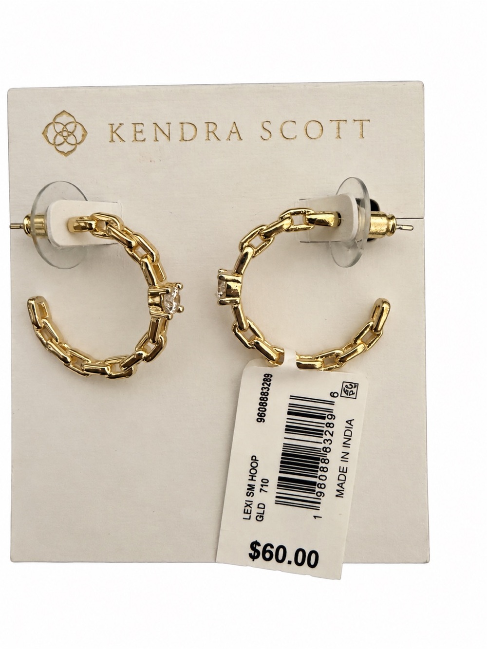Kendra Scott Gold Link Hoop Earrings